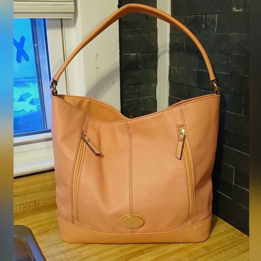 Tignanello Peach Shoulder Bag